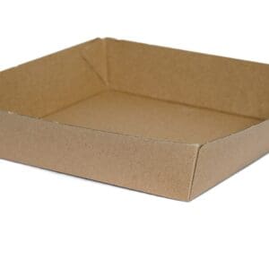 Square Brown Corrugated Tray 250 Pcs/CTN