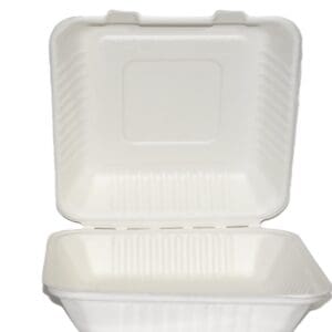 9" Sugarcane Dinner Clamshell