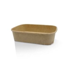 PP Coated Kraft Rectangular Container 500ml 300 Pcs/CTN