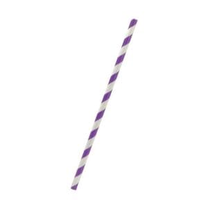 Paper Straw Regular-Purple stripe 2500 Pcs/CTN